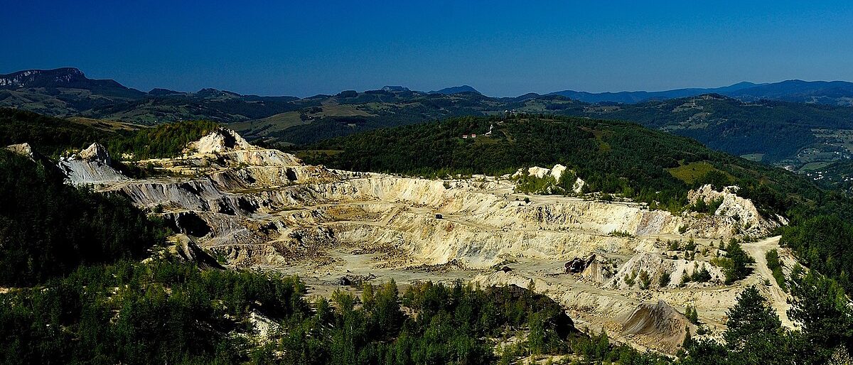 Zlatý důl, Roșia Montană, Rumunsko